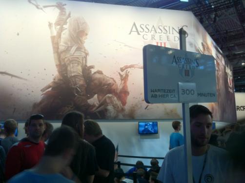 Fünf Stunden Wartezeit für Assassin's Creed 3