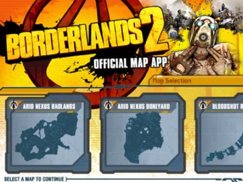 Die offizielle Map-App zu Borderlands 2 hilft.