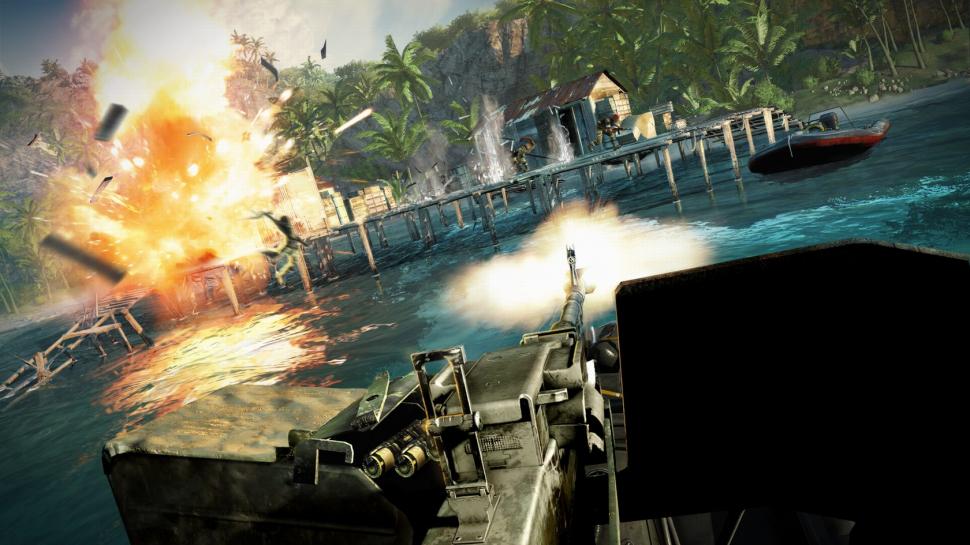 [16/02/12] In Far Cry 3 muss unter anderem aus einem brennenden Gebäude entkommen werden. (2)