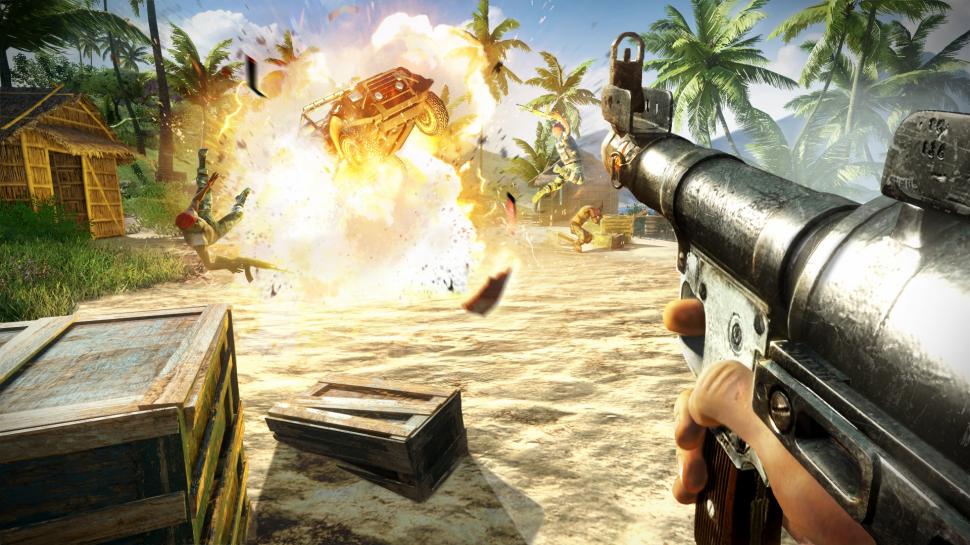 [15/02/12] In Far Cry 3 muss unter anderem aus einem brennenden Gebäude entkommen werden. (3)