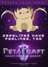 PETA: Weist zum Launch von StarCraft 2: Heart of the Swarm darauf hin, dass auch Zerglinge Gefühle haben