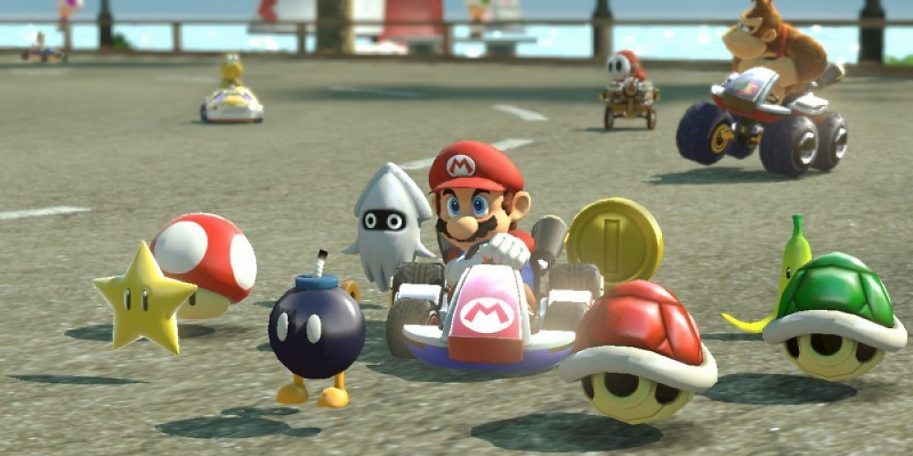 Mario in Mario Kart 8
