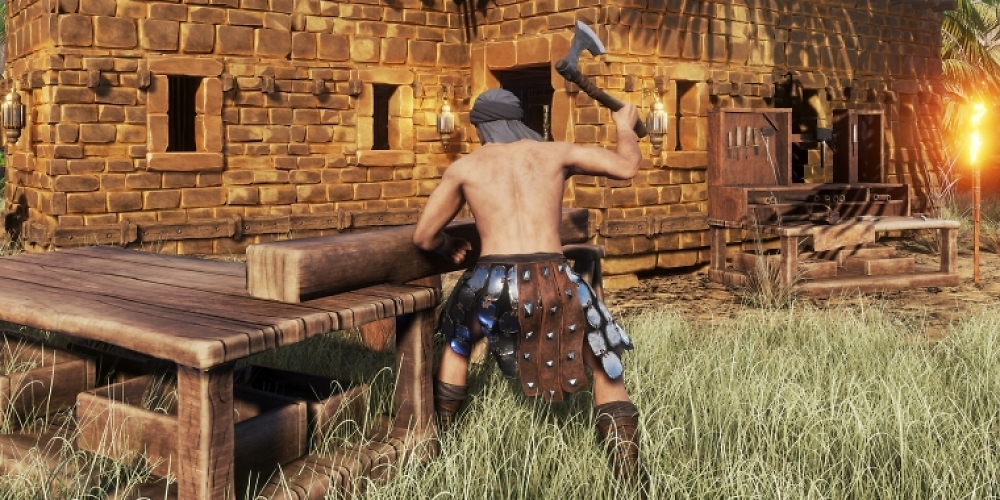 Conan Exiles: Schaffe, Schaffe, Häusle baue.