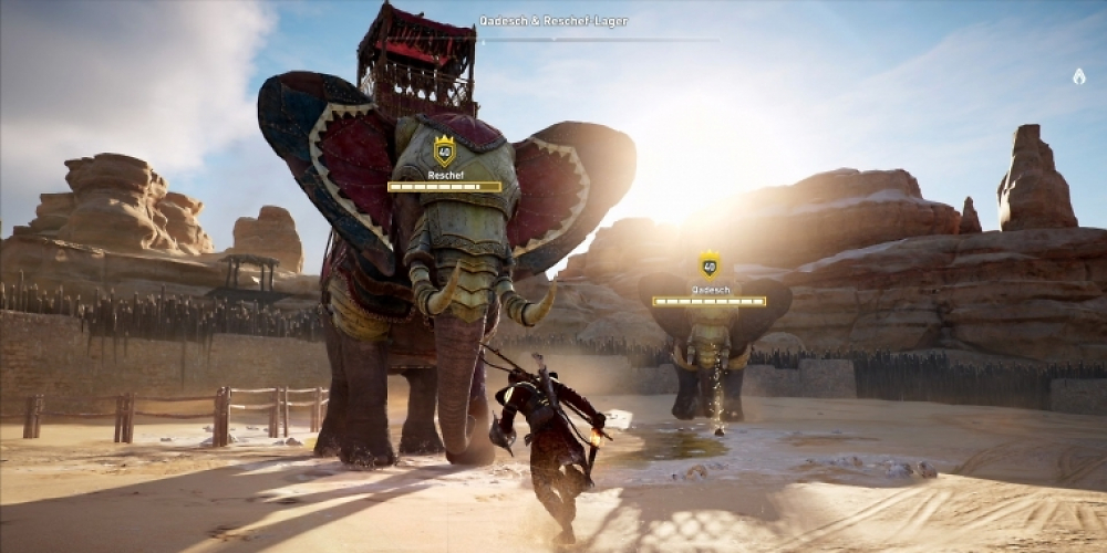 Assassin's Creed Origins Komplettlösung: So besiegt ihr die vier Kriegselefanten - Tipps und Video-Guide