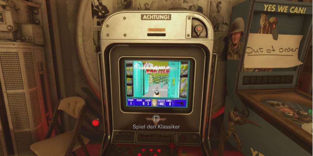 Wolfenstein 2: The New Colossus - Dieser Spielautomat sieht vielversprechend aus.