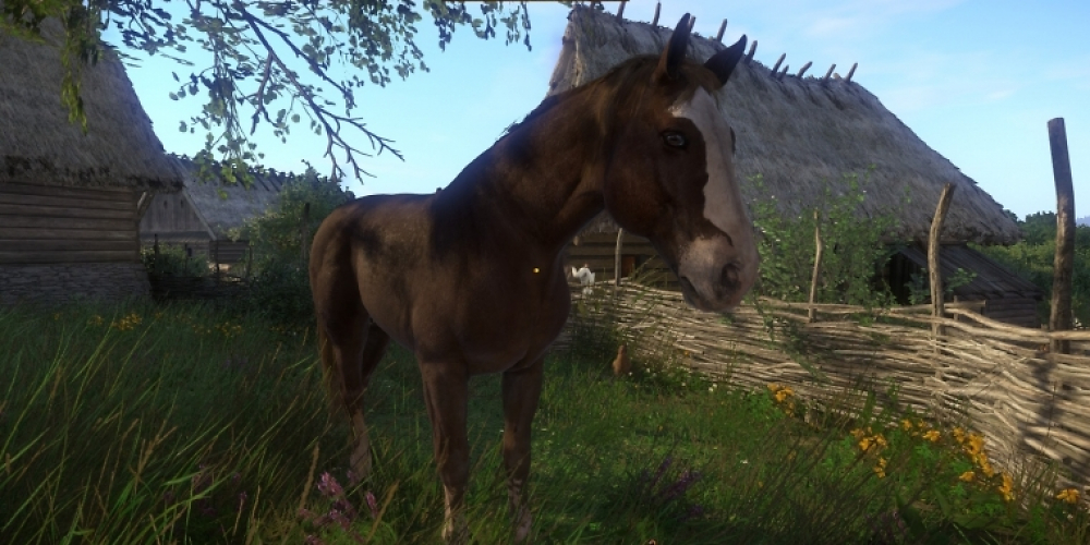 Plötze kennen Hexer-Fans schon aus The Witcher 3. Nun mischt das Pferd auch in Kingdom Come als Easter Egg mit.