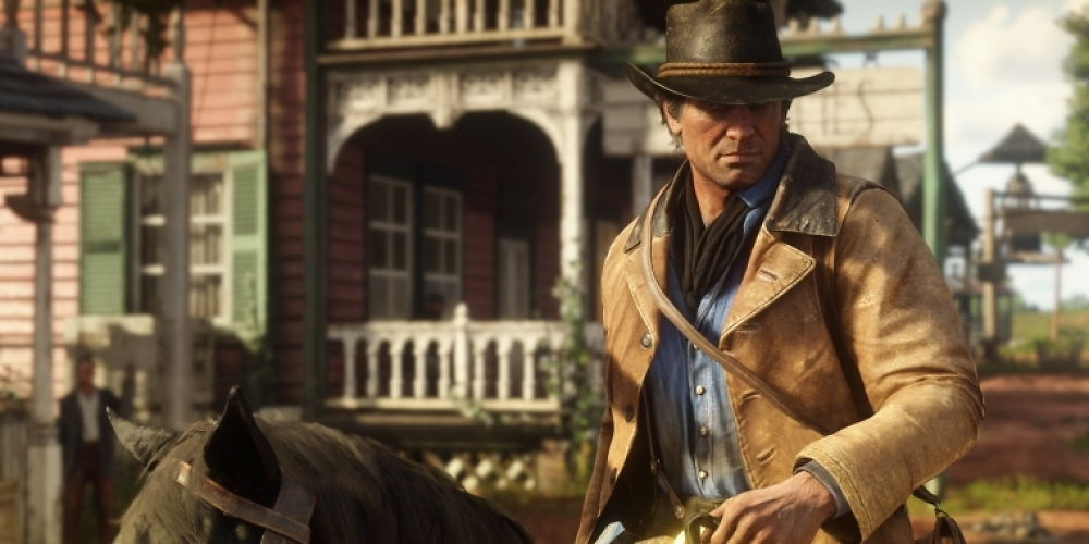Arthur Morgan auf einem Screenshot in Red Dead Redemption 2.