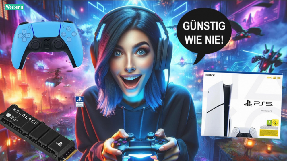 Nur noch kurz: PS5 Slim mit 1 TB SSD statt 549,99 nur 462,18 Euro - auch Controller zu Nettopreisen bei Media Markt