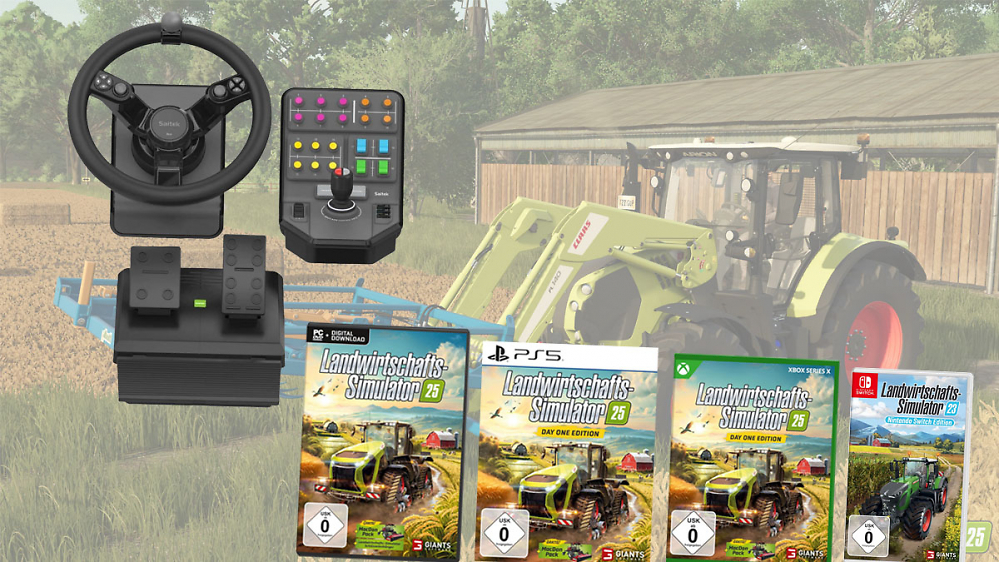Amazon kehrt Landwirtschafts-Simulator 25 am günstigsten raus - Controller-Set sogar mit 110€ Rabatt