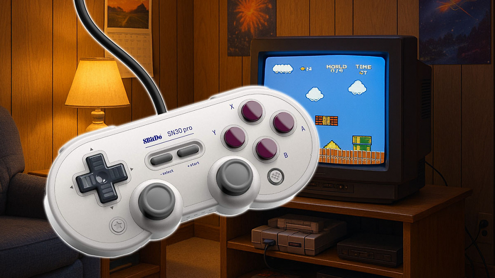 Für PC und Switch: Retro-Controller nach SNES-Art plus Sticks bei Amazon auf 17 € gekracht
