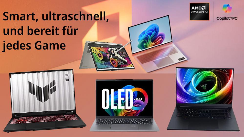 Zum Windows 10 Support-Ende bis zu 550€ günstiger: Laptops mit Windows 11 für Gaming (RTX 4070/5070) & Office