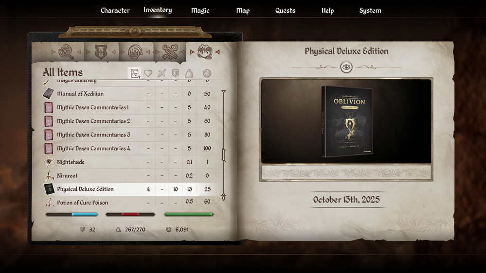 Oblivion Remastered: Physical Deluxe Edition für Europa bestätigt - Release-Termin bekannt