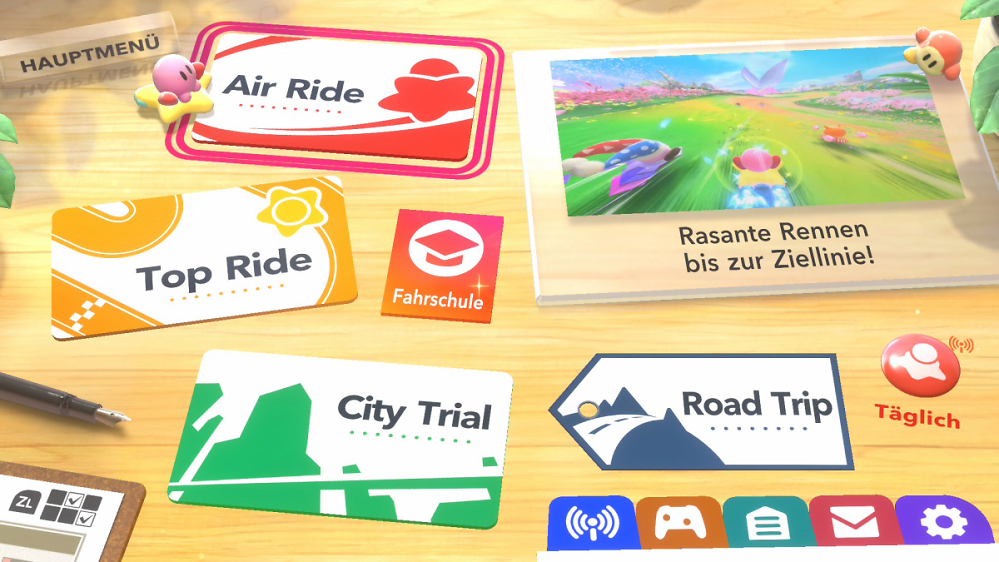 Kirby Air Riders im Test: Steuerung und Story Mode