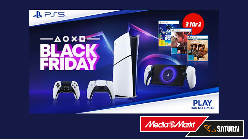 PS5 Black Friday Deals: Bei MediaMarkt gibt's hohe Rabatte bis 70% und Gratis-Spiele (Update: PS5 jetzt noch günstiger)