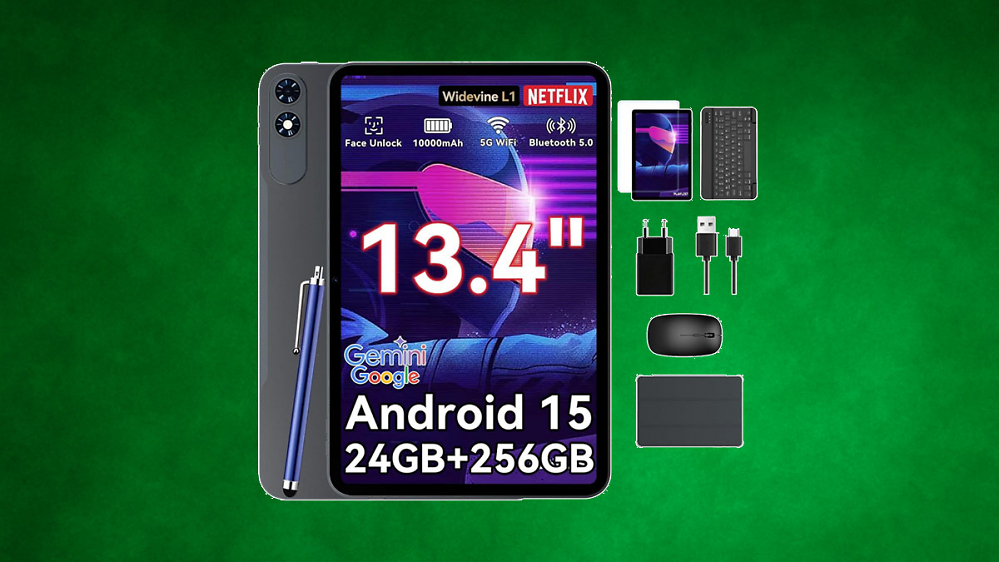 Soll das ein Witz sein? Riesiges Android-Tablet zum Mini-Preis - nur 179,99€ mit Stift, Tastatur, Maus, Hülle & mehr