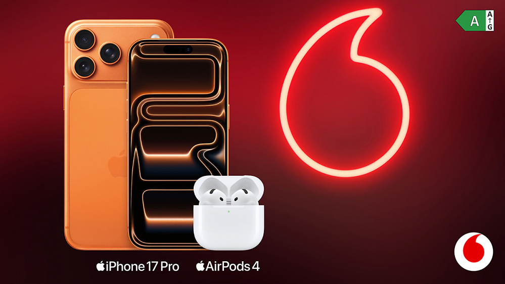 iPhone 17 Pro für 1€ - AirPods 4 gratis dazu: Black Week Deal mit Vodafone GigaMobil XL
