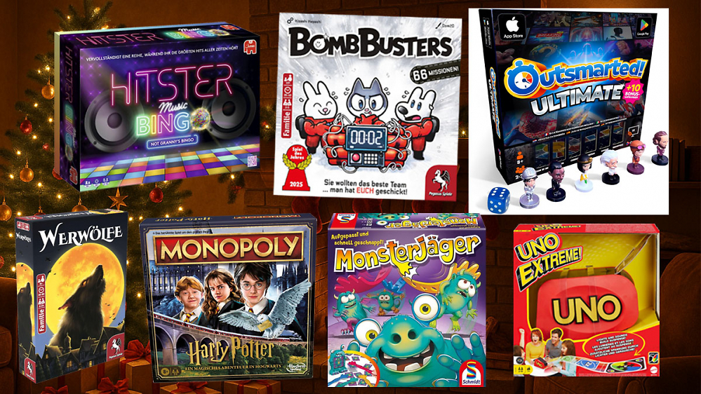 Amazon räumt Lager: Top-Brettspiele ab 2€ - Monopoly, Uno, Hitster & mehr reduziert