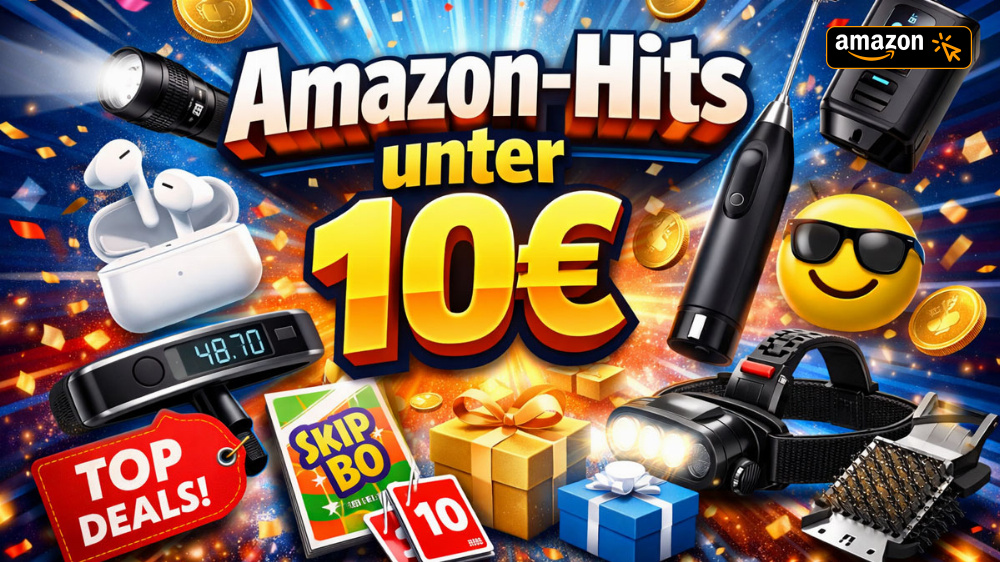 Sehr beliebt und extrem günstig: 10 Top-Hits unter 10€ bei Amazon