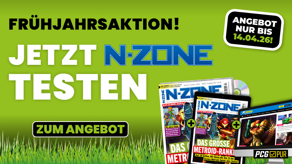 N-ZONE Frühlingsaktion: 3 Ausgaben im Abo zum absoluten Sparpreis - alles zu Mario, Zelda und Co.