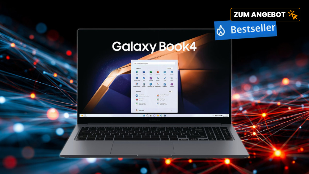 Statt 799€ nur 399€: Samsung Galaxy Book4 mit 15,6 Zoll - bestverkaufter Laptop bei MediaMarkt
