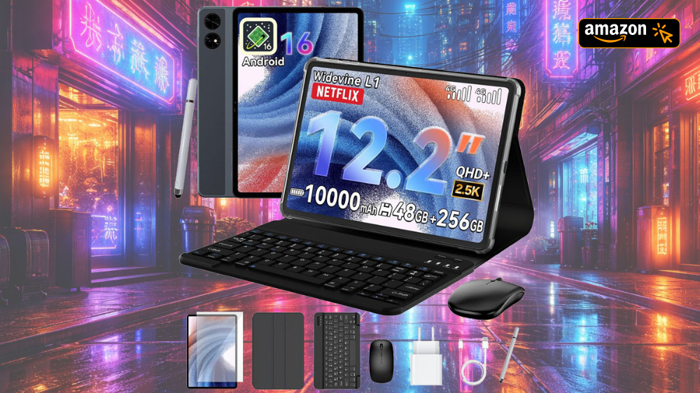 Bei Amazon kurz nur 179,99€: 12-Zoll-Tablet mit Tastatur, Maus, Stift und 4 Jahren Garantie