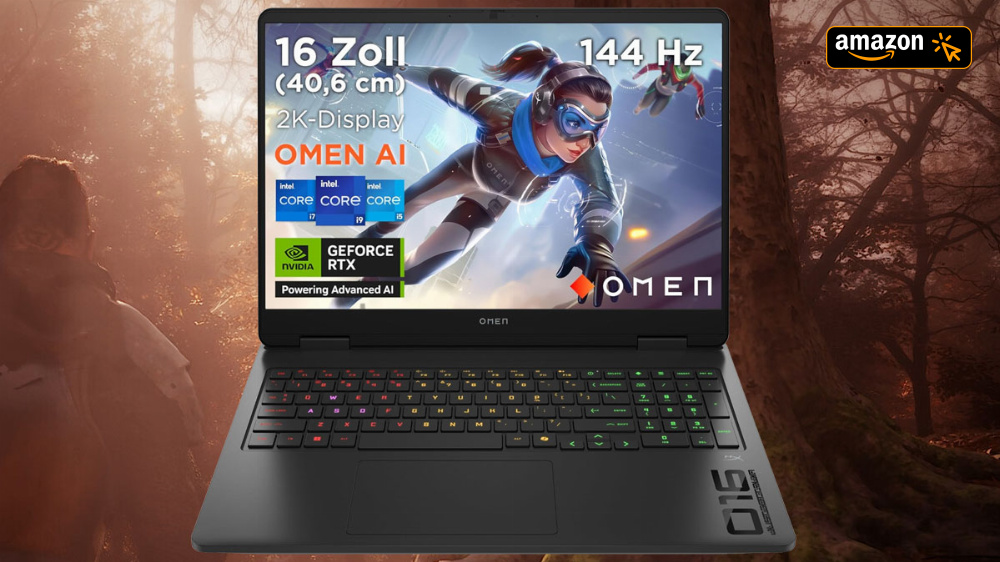 Amazon-Tiefstpreis: HP Gaming-Laptop mit 16 Zoll, Intel Core Ultra 7, RTX 5060 & 24 GB DDR5 - Deal gilt nur bis Sonntag