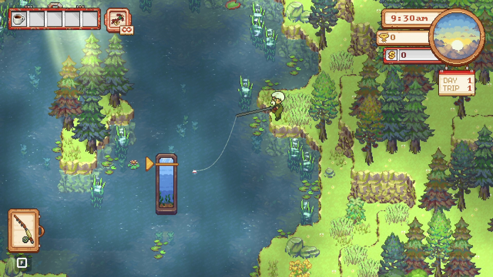 Derby Creek kombiniert Pixel-Charme mit einem Angel-Roguelike