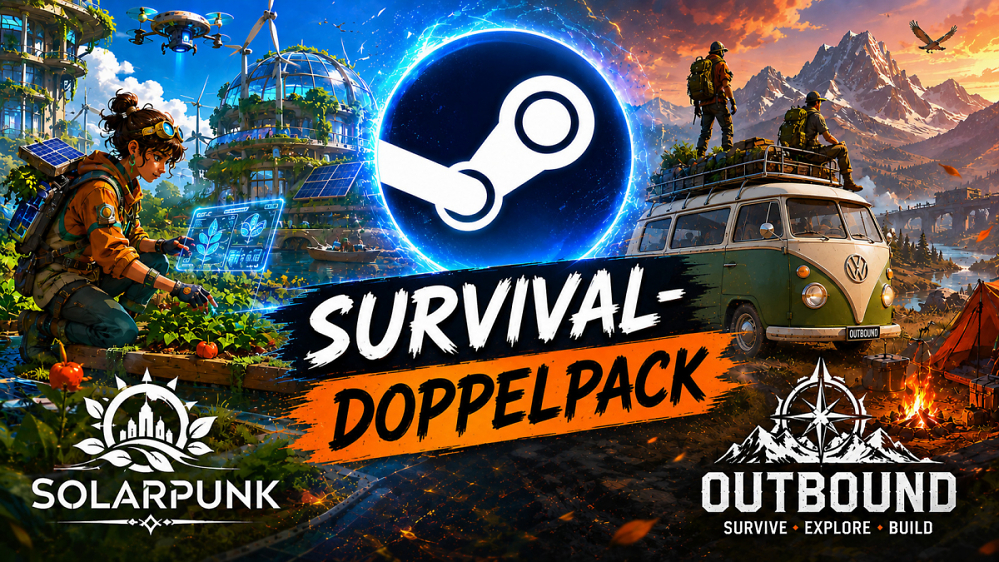 Steam verkauft Solarpunk und Outbound als günstiges Survival-Bundle
