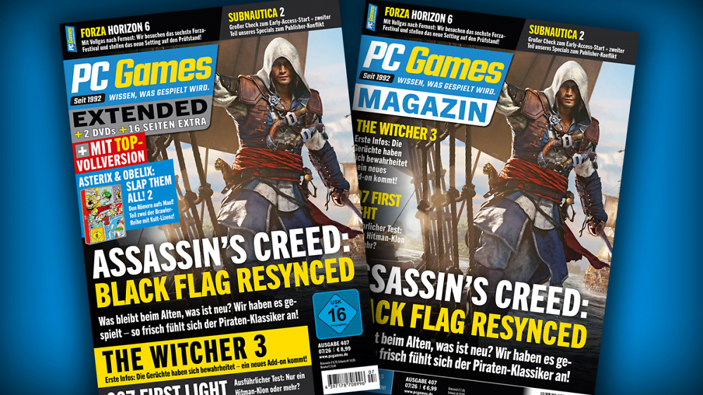 PC Games 07/26: Mit Coverstory zu Assassin's Creed: Black Flag Resynced, Preview zu The Witcher 3: Songs of the Past u. v. m.