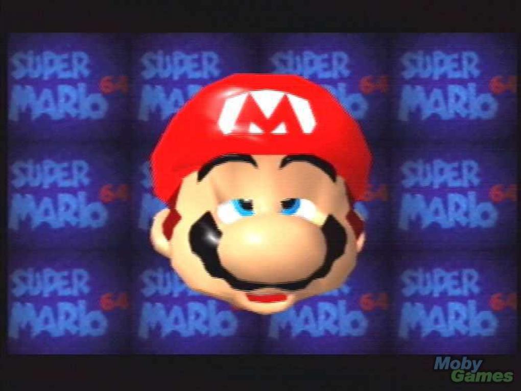 Super Mario, warum schaust du denn so müde? Im Startbildschirm von Super Mario 64 konnte man dem Helden Grimassen ziehen.