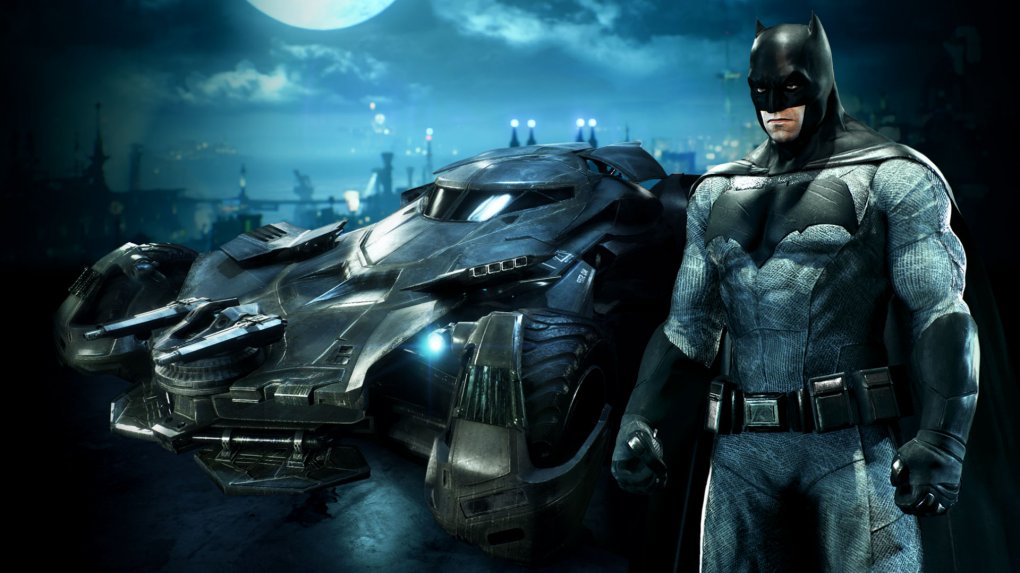 Batman mit Batmobil