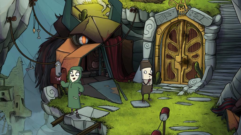 The Inner World: Der letzte Windmönch - Neben Hauptfigur Robert steuert ihr im Verlauf des Adventures auch dessen Gefährtin Laura und die eigenwillige Taube Hack.