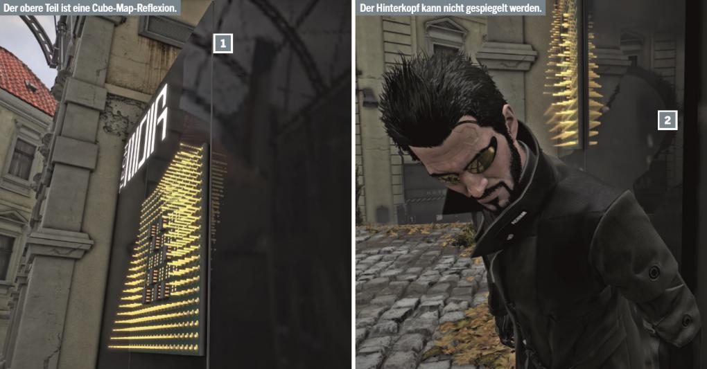 Die Reflexionen in Deus Ex: Mankind Divided.