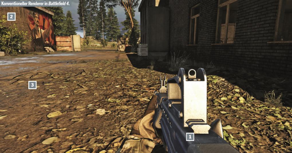 Konventioneller Renderer in Battlefield 4.