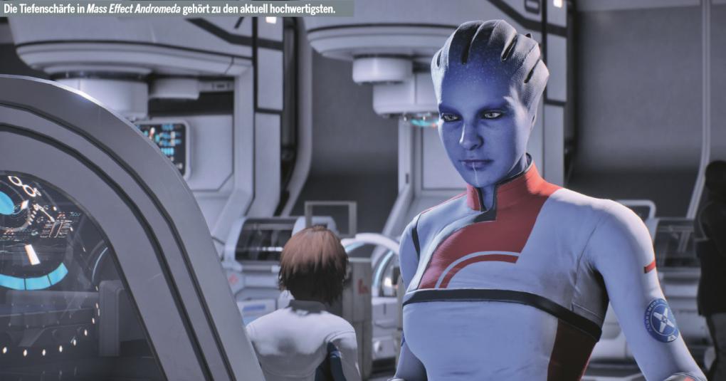 Mass Effect Andromeda mit der sehr hochqualitativen Ultra-Tiefenschärfe.