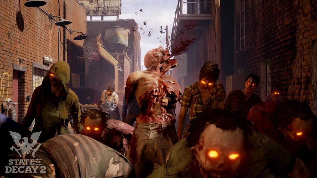 Zombies sind sehr aggressiv und greifen oft in Gruppen an.