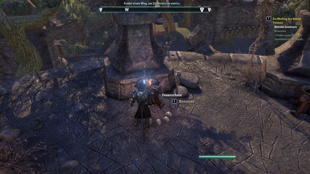 TESO: Morrowind: Ein Mietling des Hauses Telvanni - Die Zahl der Schädel bei den Feuerschalen ist entscheidend!