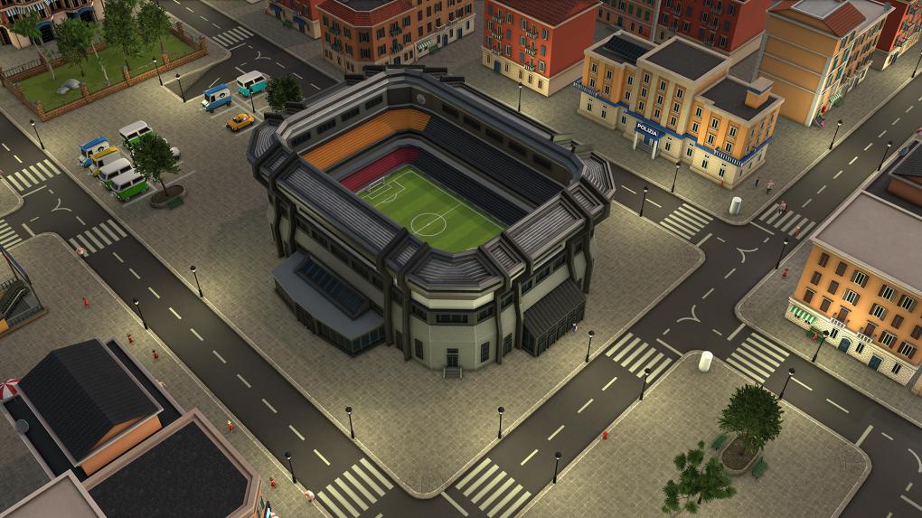 An bestimmten Orten wie diesem Stadion sollen auch Events stattfinden. (Screenshot aus früher Alpha-Version)