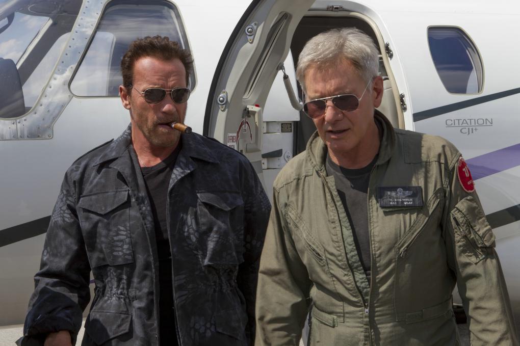 Die Mimik der beiden Herren beschreibt die Qualität von 'The Expendables 3' (2014) ganz gut.