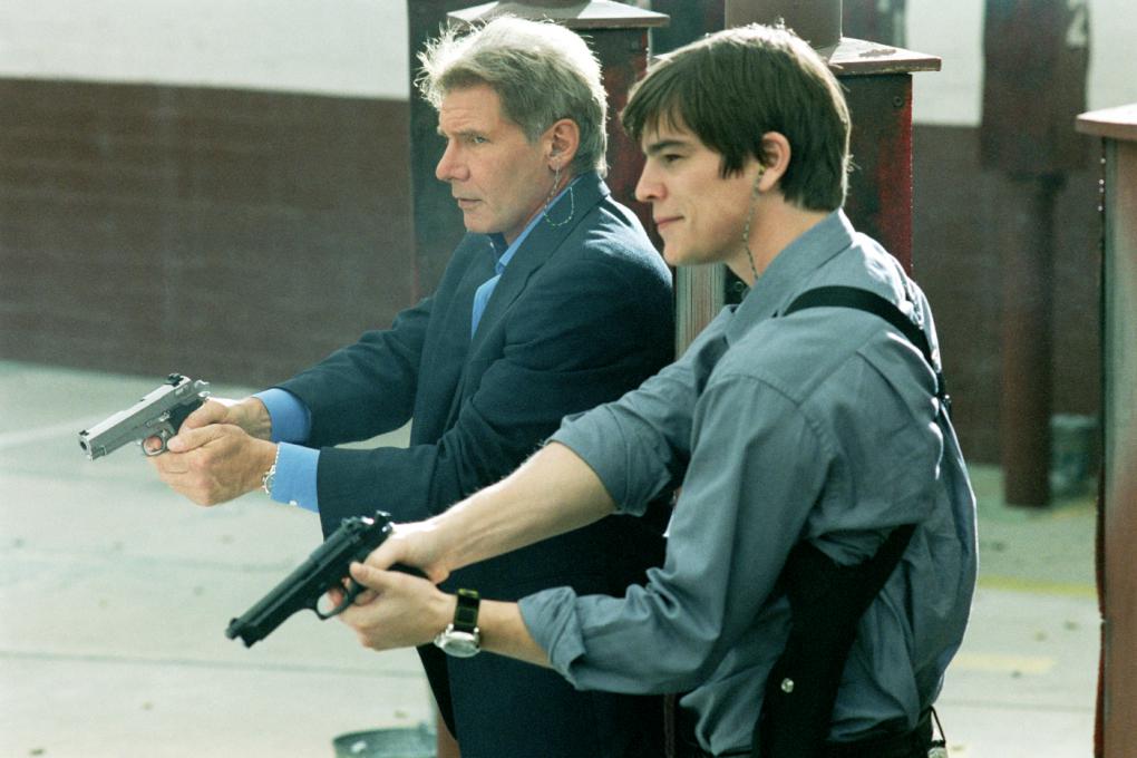 Hüftsteif: Ford mit Schauspielerkollege Josh Hartnett in 'Hollywood Cops' (2003).
