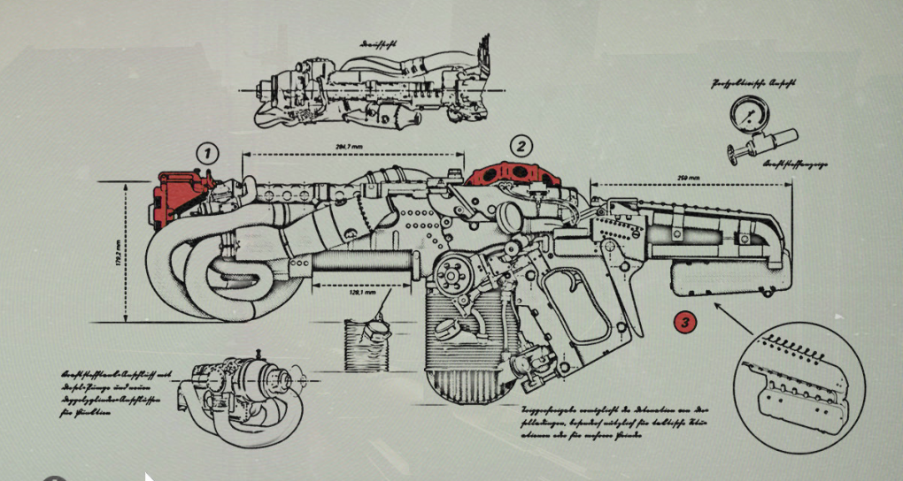 Wolfenstein 2: The New Colossus - Upgrade-Schema für das Dieselkraftwerk