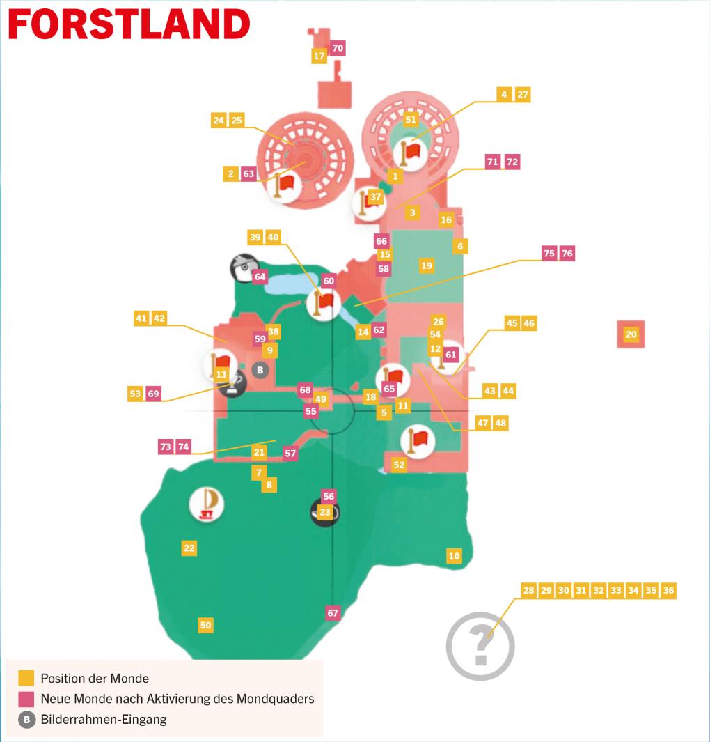 Super Mario Odyssey - Forstland: Alle Power-Monde im Überblick