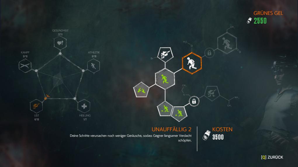 Das neue Skillsystem ist viel übersichtlicher und bietet euch mehr Möglichkeiten zum Upgraden von Sebastians Fähigkeiten.