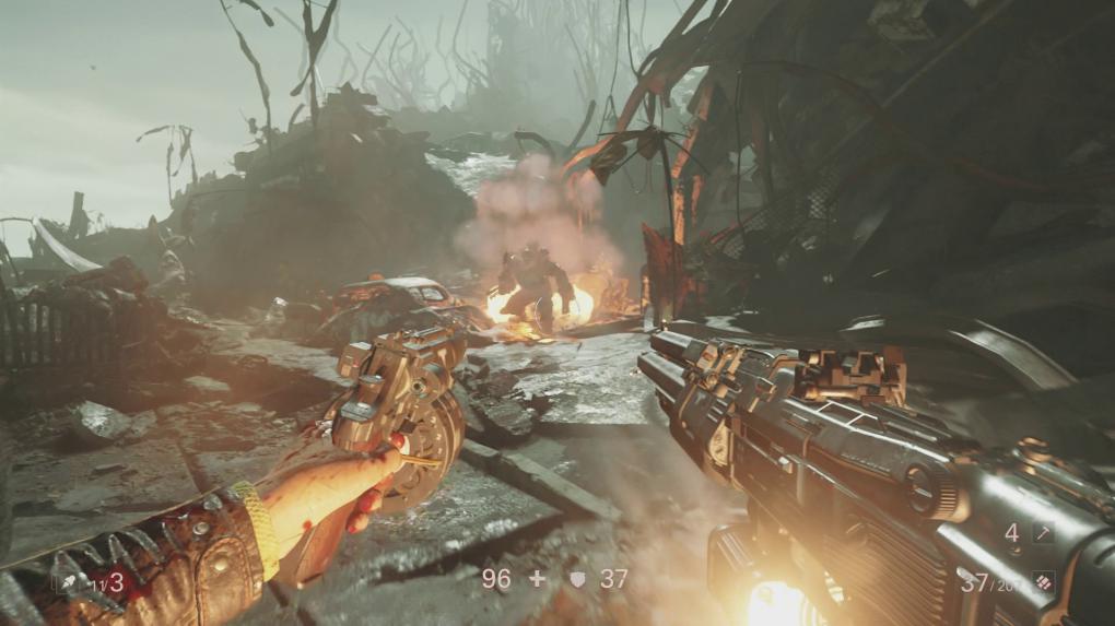 Wolfenstein 2 fällt spürbar knackiger aus als sein Vorgänger. Den Schwierigkeitsgrad darf man zum Glück jederzeit wechseln.