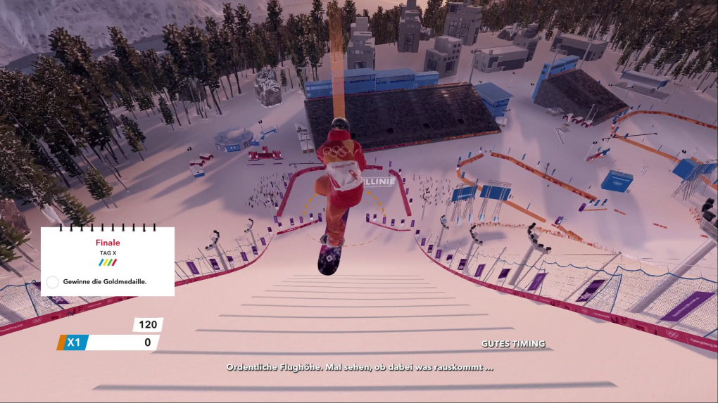 Die Big-Air-Events sehen spektakulär aus, sind spielerisch jedoch nicht sonderlich anspruchsvoll. Gold ist hier Pflicht.