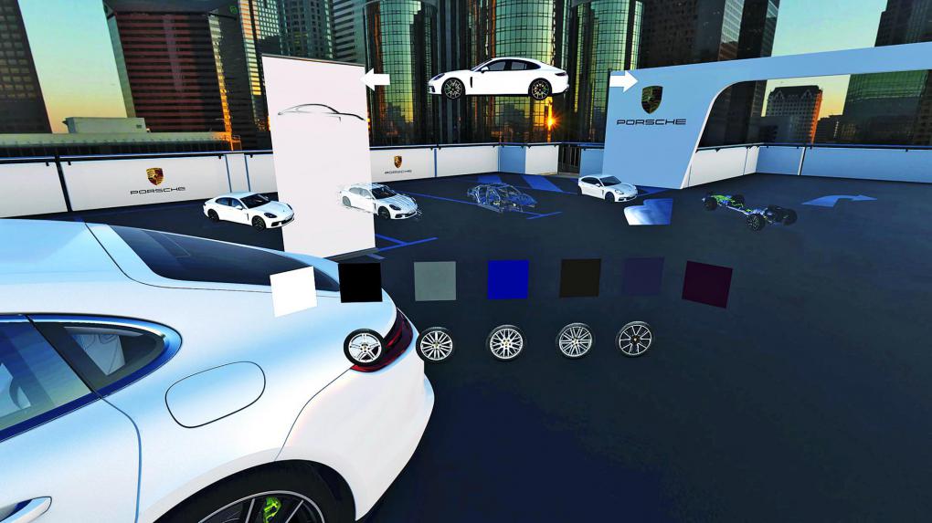 Vielfältige Anwendungsgebiete: Schon jetzt nutzen große Automobilhersteller wie etwa Porsche VR-Technologie, um dem Kunden jede erdenkliche Modellkonfiguration im Handumdrehen näherzubringen.