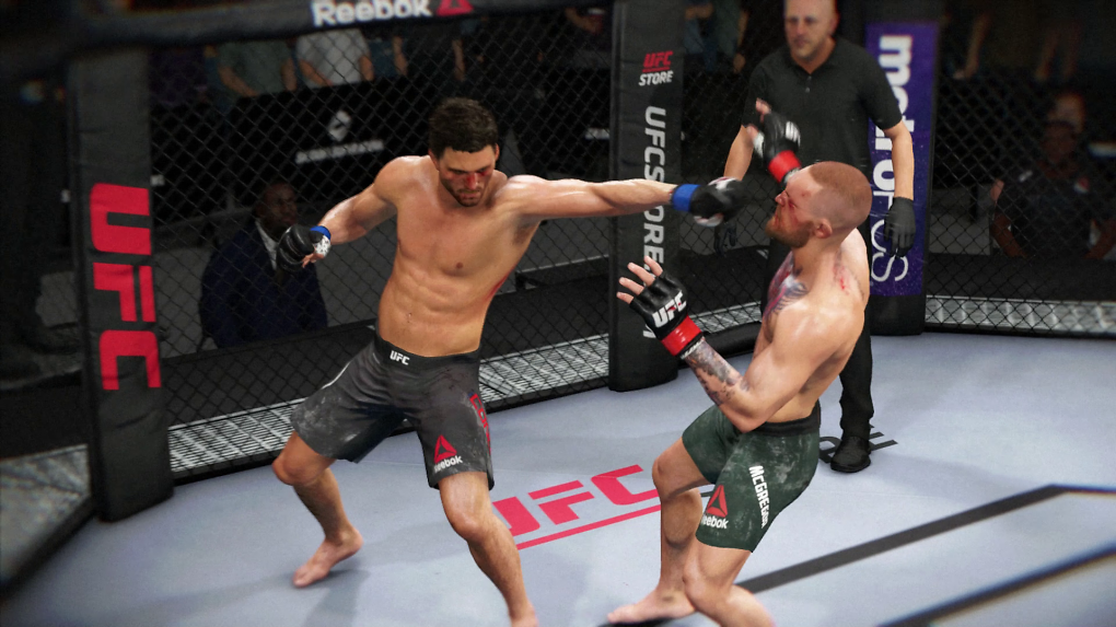 Die Animationen sind für UFC 3 sichtlich verbessert worden. Die Bewegungsabläufe sind nochmals realistischer.