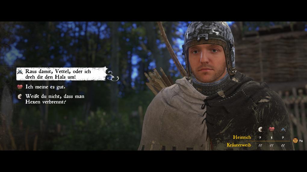 Einsteiger-Guide für Kingdom Come Deliverance: Die Antwortoption mit dem höchsten Wert muss nicht zwingend die beste sein.&nbsp;