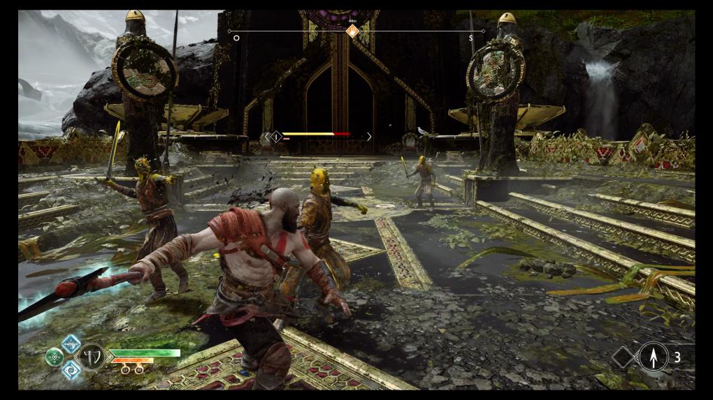 Beim Kampfsystem hat sich Entwickler Santa Monica Studio von Dark Souls inspirieren lassen - ohne den unverzeihlichen Schwierigkeitsgrad.