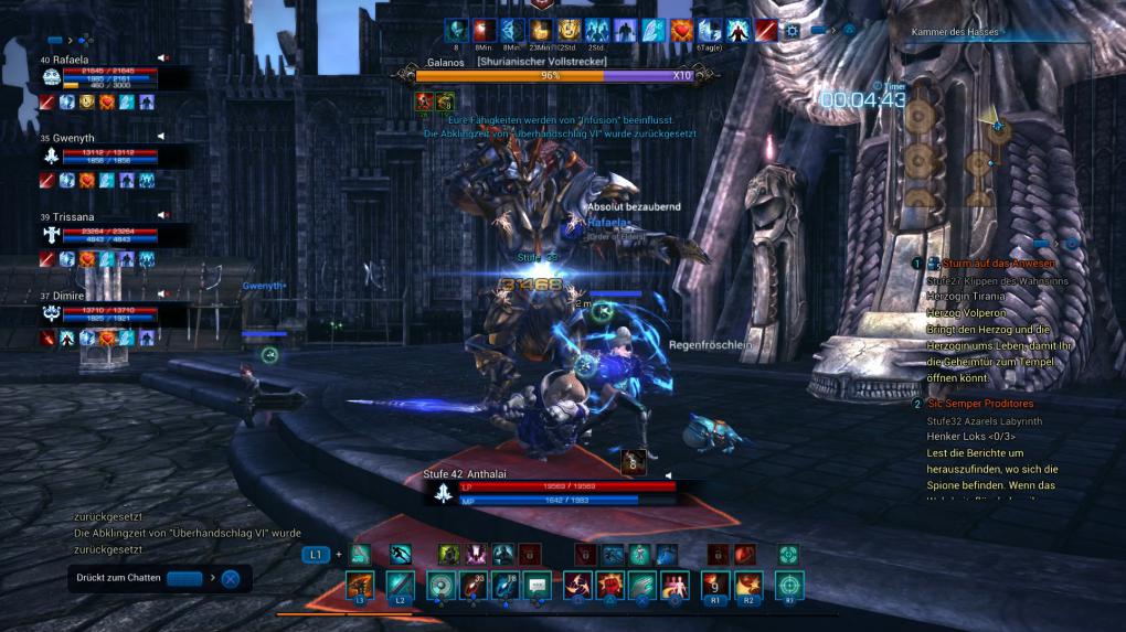 <strong>Tera </strong>im Konsolentest: Dungeons besucht ihr nicht nur während der Level-Phase, auch im Endgame nehmen sie eine wichtige Rolle ein. Einige stehen sogar in einem schweren Modus zur Verfügung.